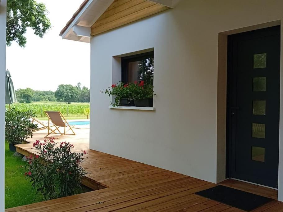 Maison Neuve Avec Piscine Chauffee, 4 Kms De Contis Plage Сен-Жюльен-ан-Борн Экстерьер фото